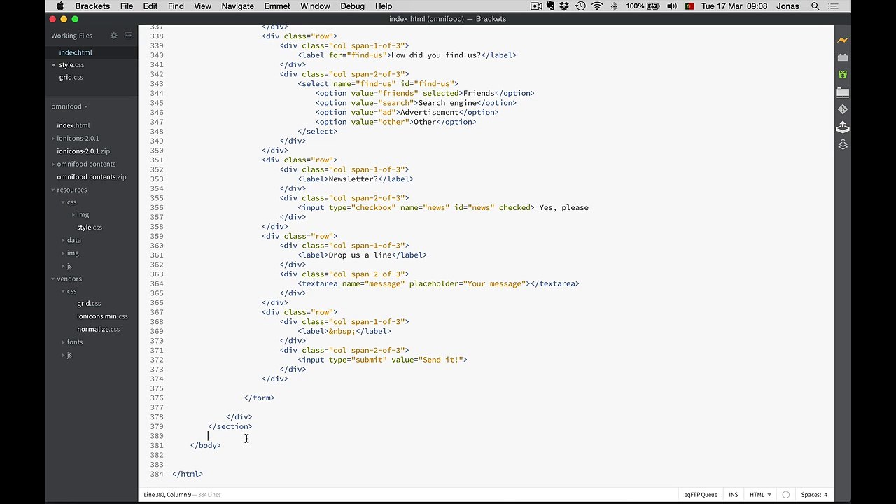 47 Building the footer - Part 1