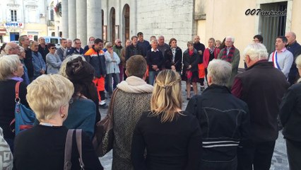 20151116 Anduze minute de silence suite aux attentats Parisiens du 13 nov.