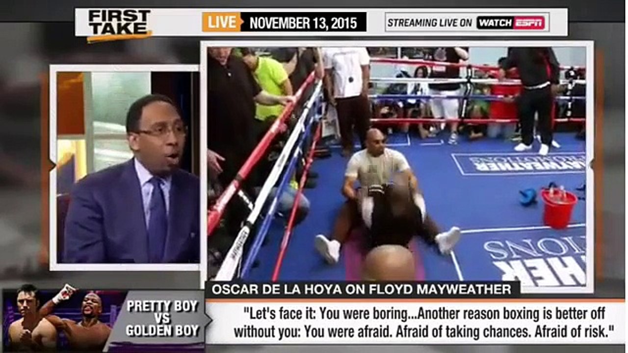 ESPN First Take - Oscar De La Hoya DESTROYS Floyd Mayweather