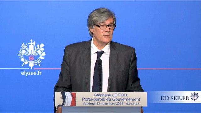 Compte rendu du Conseil des ministres du 13 novembre 2015