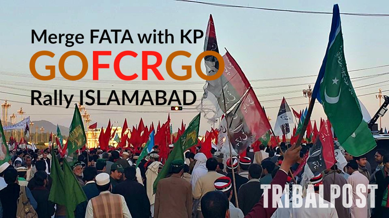 Tribal's rally against FCR demanding Merge FATA with KP