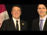 Turchia - Vertice G20 -  Incontro bilaterale Renzi -Trudeau (16.11.15)