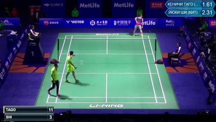 Kenichi Tago vs Shi Yuqi - Thaihot China Open 2015 [R1]