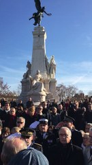 Minute de silence place de la République à Dijon