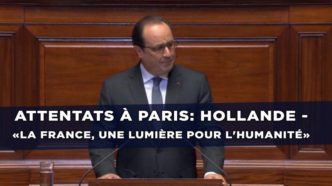 Attentats à Paris: Hollande - «La France est une lumière pour l'humanité»