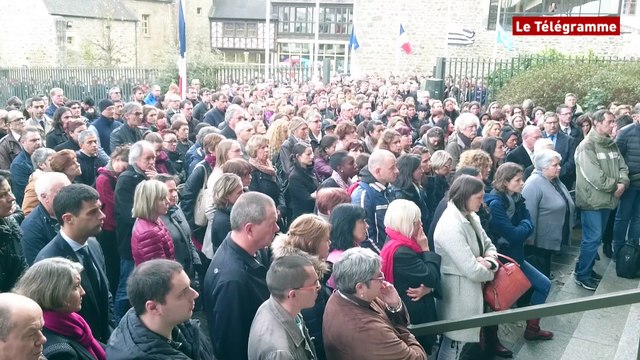 Recueillement au conseil départemental des Côtes d'Armor