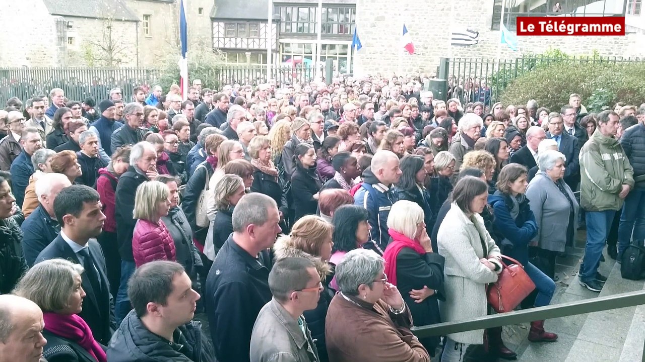 Recueillement au conseil départemental des Côtes d'Armor