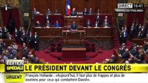 Congrès de Versailles - François Hollande annonce le renfort des moyens de la police et de la justice
