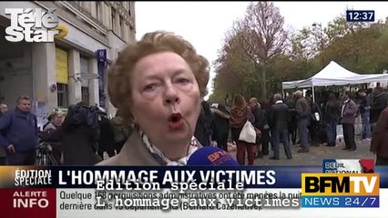BFM, Edition spéciale L'hommage aux victimes - Le témoignage vibrant d'une passante - Lundi 16 novembre 2015