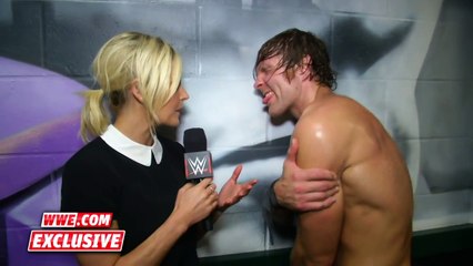 Dean Ambrose uses complex imagery to explain his win: Raw Fallout, Nov. 9, 2015