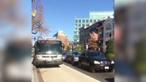Social video shows traffic build-up in downtown D.C.