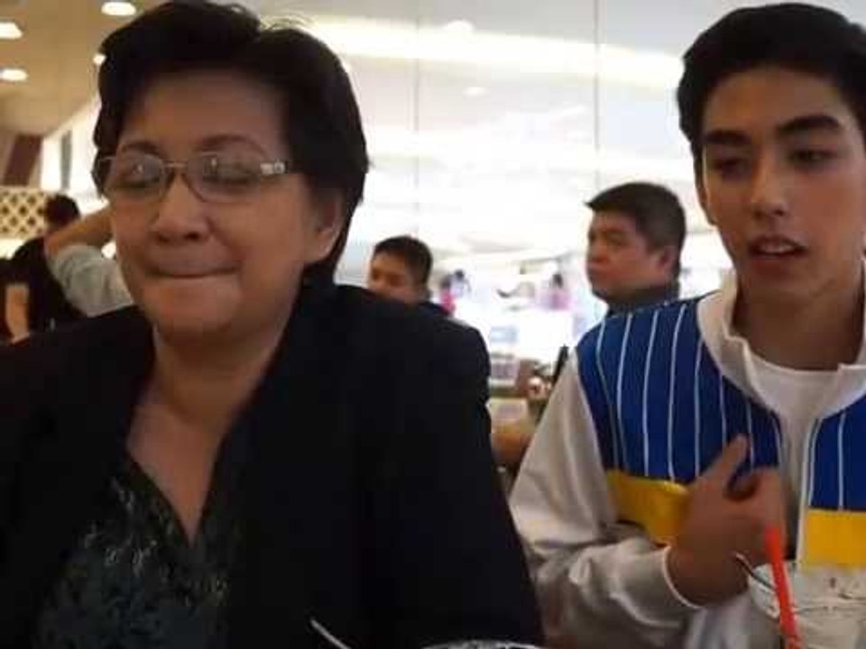 Michael Martinez with his mom Teresa Martinez