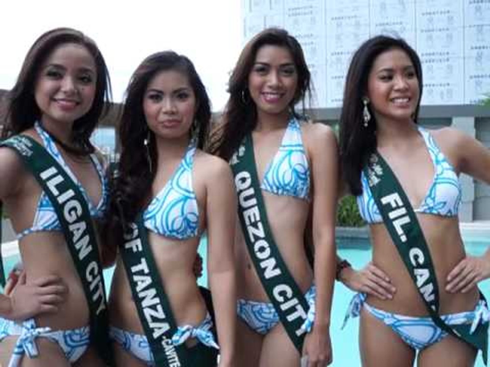 Miss Earth 2013 Candidates Screams for Wazzup Pilipinas