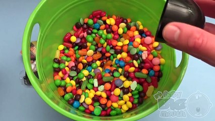 Hidden Surprise Eggs in a Bucket Full of Candy!