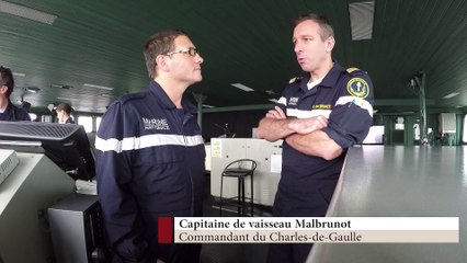 A bord du Charles-de-Gaulle avant son départ en mission