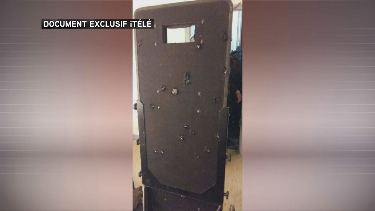 Bataclan: 27 impacts de balle sur le bouclier qui a protégé la BRI lors de l'assaut