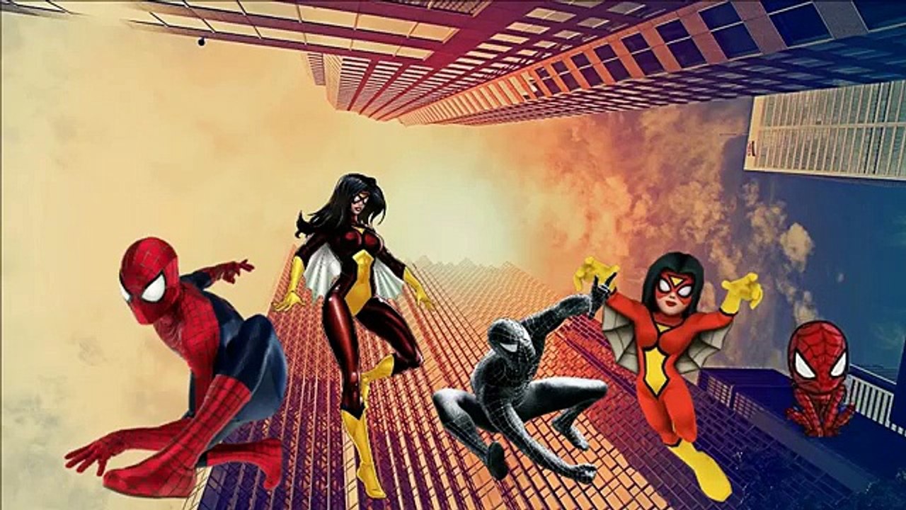 Finger family Spiderman _ Finger Family Spiderman Rhymes for Kids , Animated cartoon watch online free 2016