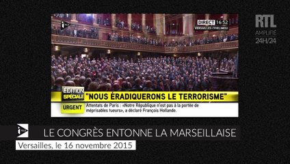 Le Congrès entonne la Marseillaise à l'unisson de François Hollande
