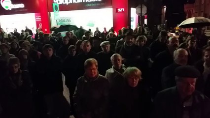Rassemblement à Vire après les attentats du 13 novembre