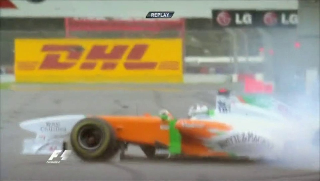 Sutil Spins in Australia 2011