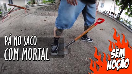 Dando com a pá no saco com um mortal
