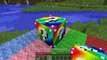 PopularMMOs Minecraft ULTIMATE RAINBOW LUCKY BLOCK MOD FLOATING STRUCTURES, BIG STATUES, a