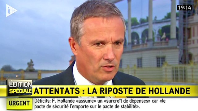 Nicolas Dupont-Aignan évoque des demi-mesures après les discours de François Hollande