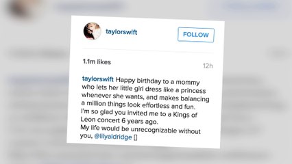 Taylor Swift souhaite un joyeux 30ème  anniversaire à Lily Aldrige