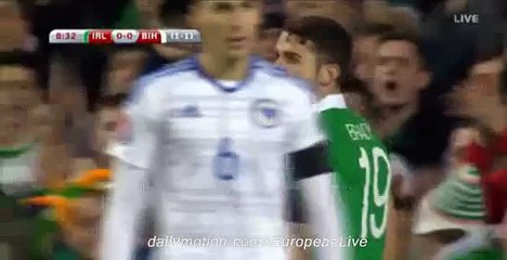 Download Video: Robbie Brady Amazing Shot Chance _ Ireland v. Bosnia & Herzegovina - 16-11-2015 (1)