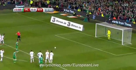 PENALTY GOAL Jonathan Walters Ireland 1 - 0 Bosnia 16.11.2015 HD