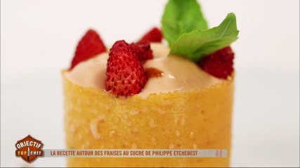 Le plat autour de la fraise et du sucre de Philippe Etchebest