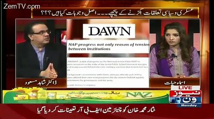 Dawn Aaj Kia Likhta Hai..Dr Shahid Masood telling