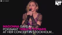 Madonna Gives An Emotional Speech In Honor Of Paris Terror Attack Victims