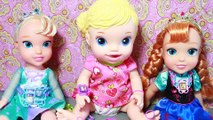 Baby Alive & Frozen Elsa Disney Princess Anna Dolls How To Make DIY RAINBOW LOOM Charms Bracelets