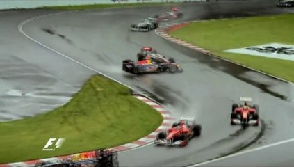 Hamilton and Webber Crash in Canada 2011