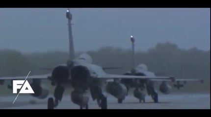 Massive Bombing by French Rafales & Mirage-2000s in Syria