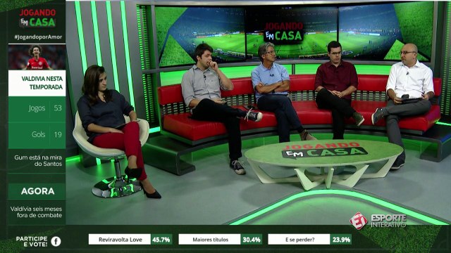 Valdívia sofre lesão e ficará, pelo menos, seis meses fora