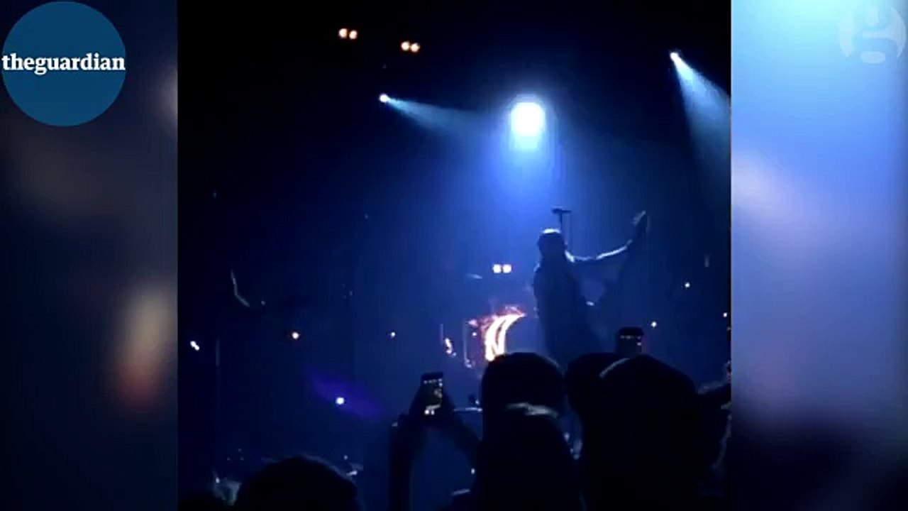 Paris attacks footage shows moment shooting starts in Bataclan theatre  video