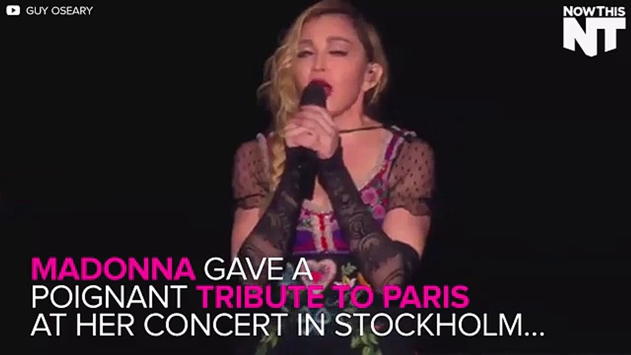 Madonna Gives An Emotional Speech In Honor Of Paris Terror Attack Victims