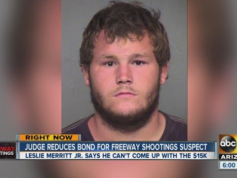 Judge reduces bond for freeway shootings suspect