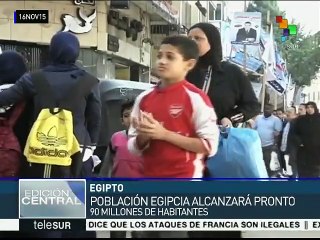 Desmedido, crecimiento poblacional de Egipto