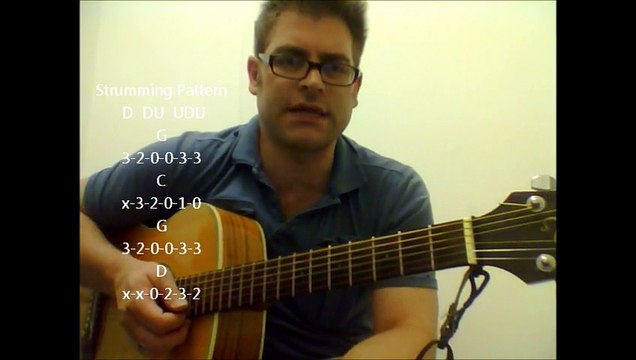 How to play Brown Eyed Girl by Van Morrison on acoustic guitar