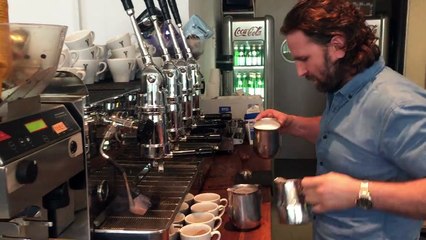 How to make coffee art? Barista