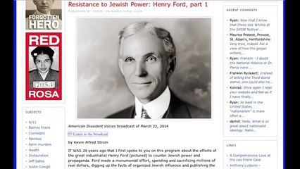 National Vanguard ADV: Resistance to Jewish Power: March 22 & 29, 2014