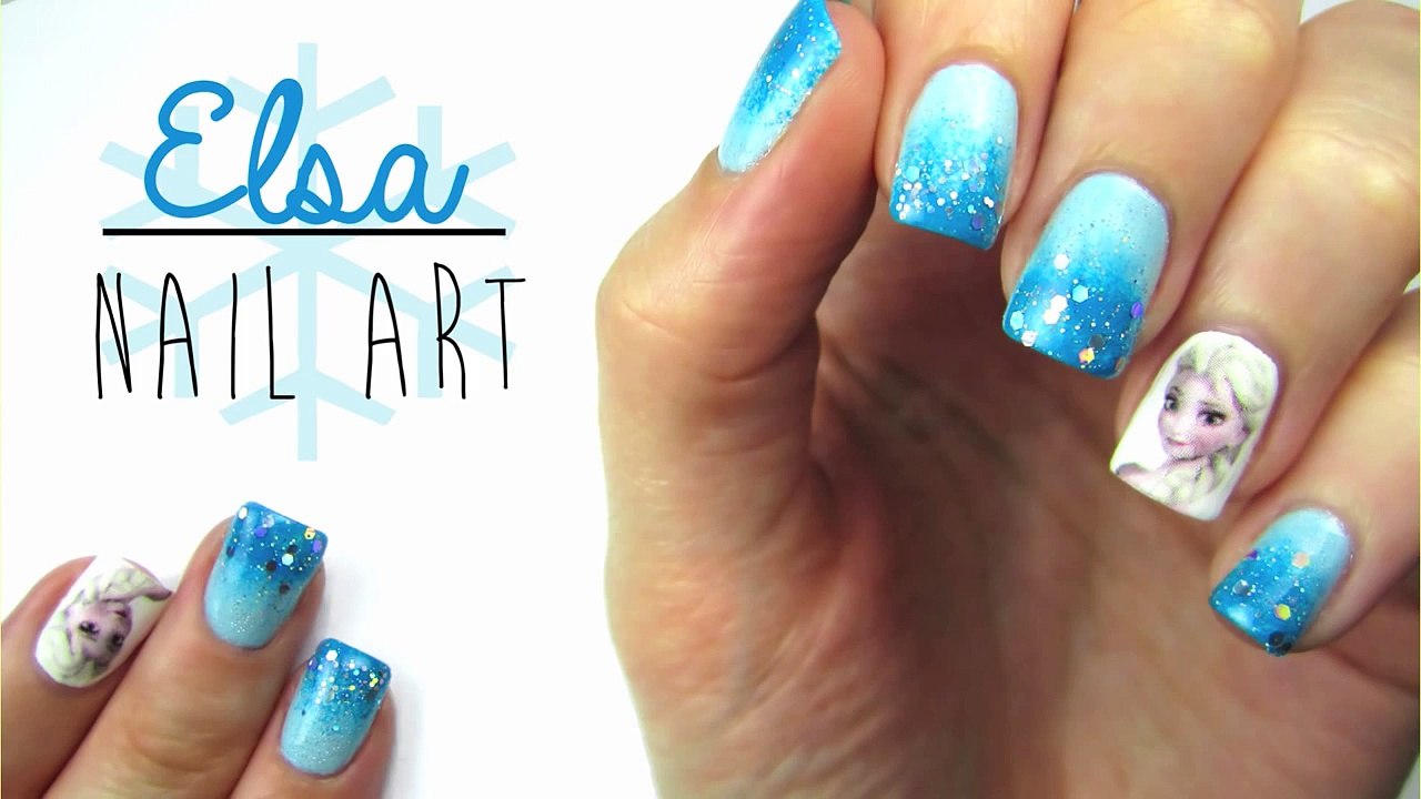 Elsa Frozen Nail Art!
