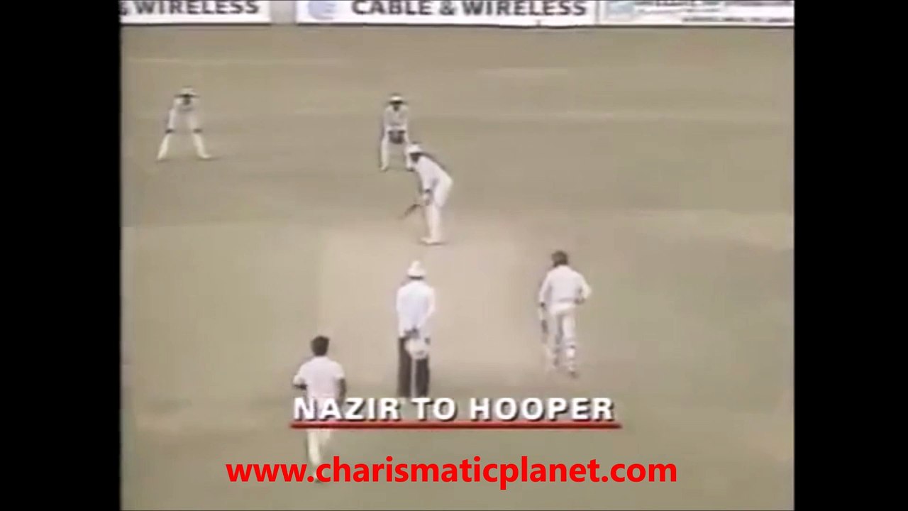 Aamir Nazir Trapped Carl Hooper LBW in his First Test