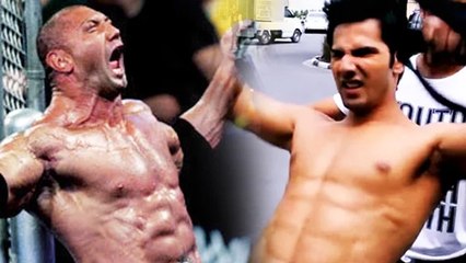 WWE Batista CHALLENGES Varun Dhawan For Pull-Up Match