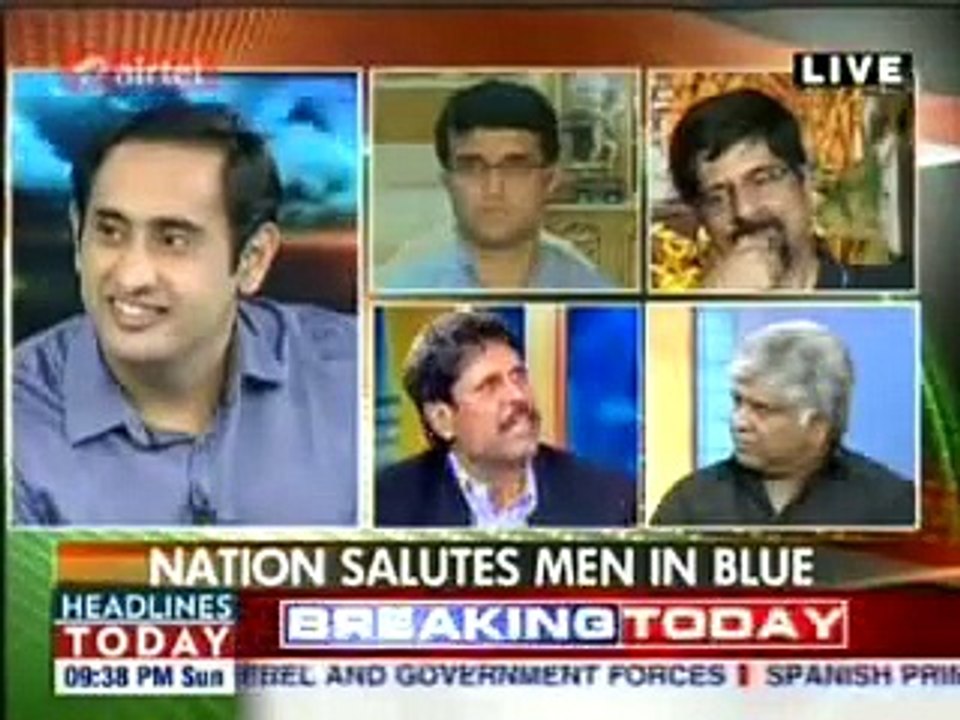 Kapil Dev lauds DADA & CRIES after winning the WORLD CUP.