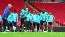 Le dernier entrainement des Bleus à Wembley