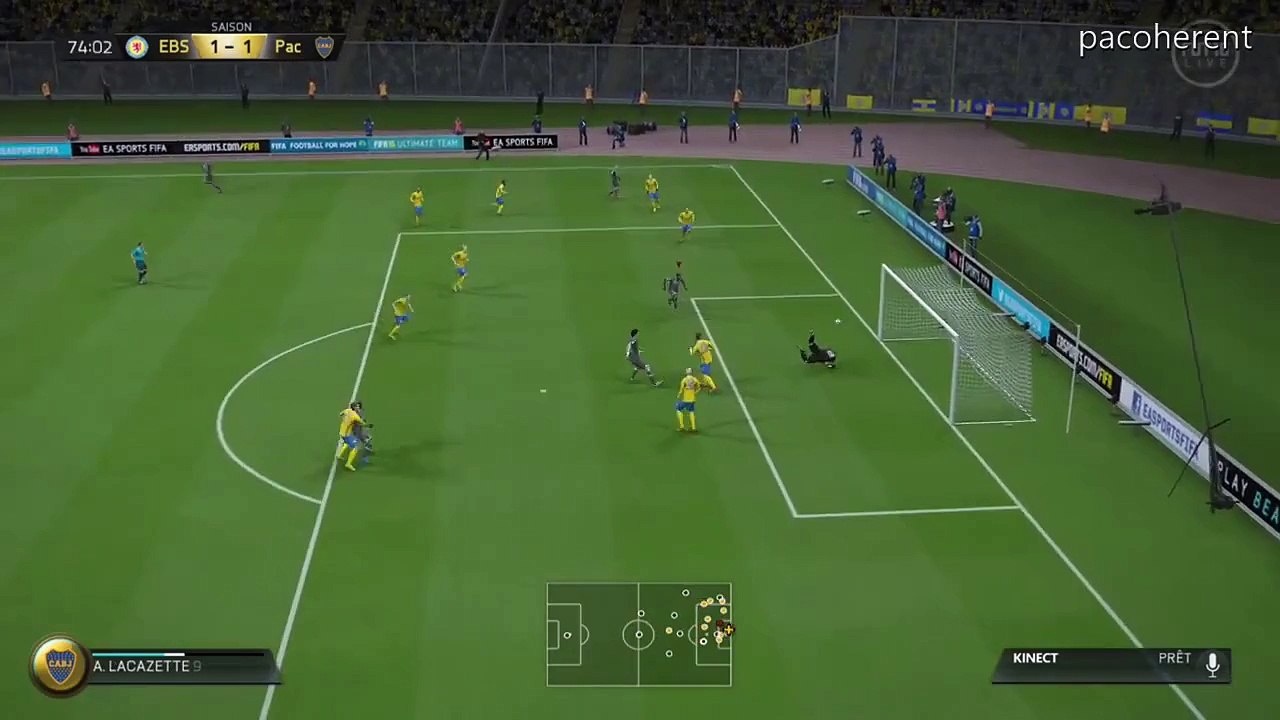 EA SPORTS™ FIFA 16 fut xbox one goal but bicyclette lacazette retournée !!!